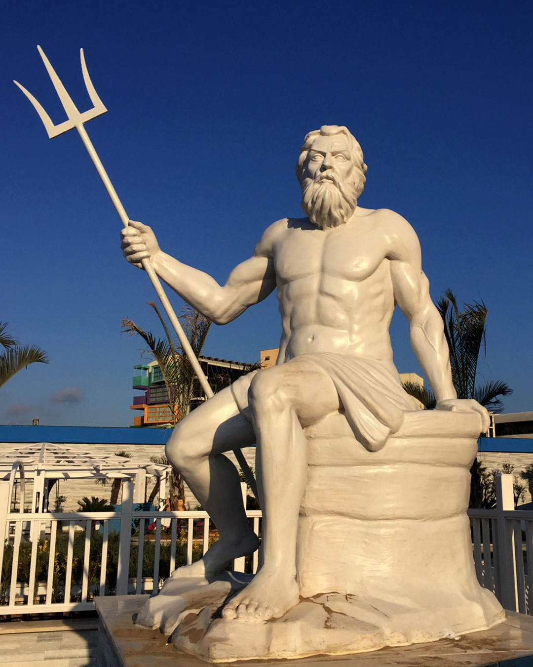 Poseidon Heykeli - Fiber - 270 cm