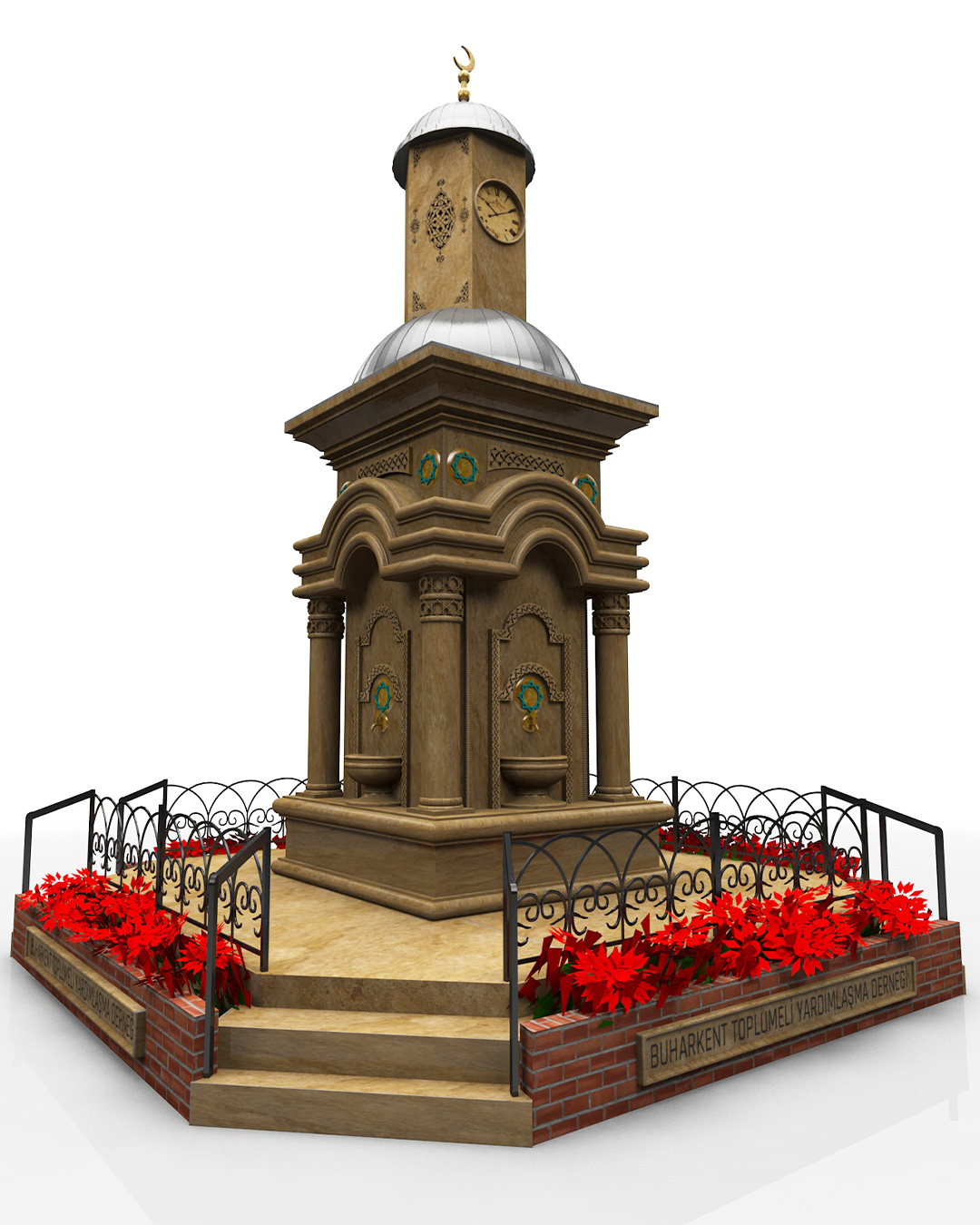 Anıtsal Saat Kuleli Çeşme